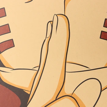 KAKLARAIŠTIS LER Japonija Naruto Klasikinis Animacija Kraftpopieris Plakatas Apdailos Dažymo Sienų Lipdukai 36 X 51.5 cm