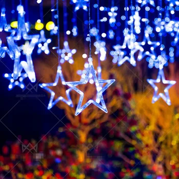 Kalėdinė Dekoracija Namuose Užuolaidų Pasakų String Šviesos diodų (LED Girliandą Kalėdų Ornamentu, naujieji Metai, Kalėdiniai Papuošalai Navidad