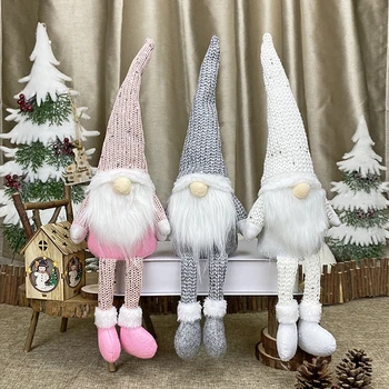 Kalėdų Beveidis Gnome Santa Kalėdų Medžio Kabo Ornamentu Lėlės Apdailos Namų Navidad Pakabukas Dovanos Laimingų Naujųjų Metų 2021