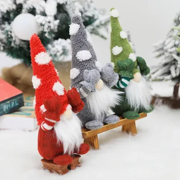 Kalėdų Beveidis Lėlės Kalėdų Dekoracijas Namų neaustinis Audinys Pliušinis Ornamentu Noel Navidad Gimdymo Naujųjų Metų 2021 Kerst