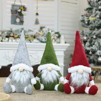 Kalėdų Beveidis Lėlės Kalėdų Dekoracijas Namų neaustinis Audinys Pliušinis Ornamentu Noel Navidad Gimdymo Naujųjų Metų 2021 Kerst
