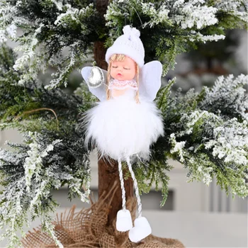 Kalėdų Medžio Apdaila Angel Doll Pakabukas Kalėdinė Dekoracija 2021 Naujųjų Metų Dekoracija Noel Merry Christmas Kalėdų Dovana