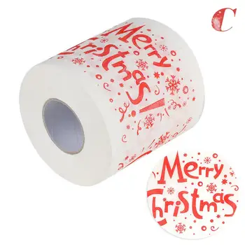 Kalėdų Modelio Serijos Ritininio Popieriaus Spausdina Juokinga Tualetinio Popieriaus