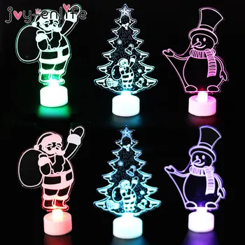 Kalėdų Namų Puošybai Spalvinga LED Žibintai, medžio Santa Claus Naktį šviesos kalėdos navidad naujųjų metų vaikams Dovanos Lempos Kalėdų šviesos