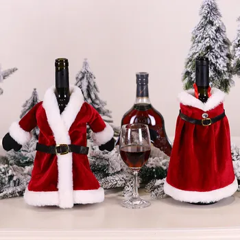 Kalėdų Papuošalai Namų Vyno Butelio Dangtelį Naujųjų Metų 2021 Kalėdų Navidad 