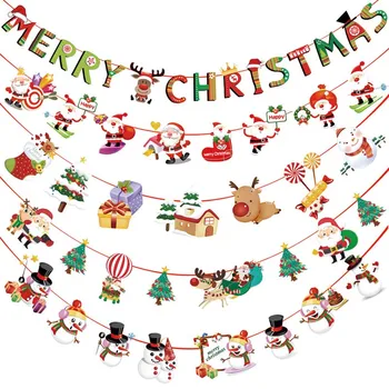 Kalėdų Papuošalai Pakabukas Santa Claus Reklama Linksmų Kalėdų Dekoracijas Namams 2020 Navidad Girliandą Laimingų Naujųjų Metų 2021