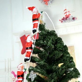 Kalėdų Santa Claus Laipiojimo Laiptais Lėlės Kalėdų Eglutės Kabinti Lauko Apdaila Vidaus Patalpų Durys, Sienų Dekoras Vaikų Naujųjų Metų Dovanos
