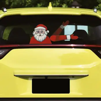 Kalėdų Senelio Elnių Kalėdų Naujieną Lipdukas Automobilio Galinio Stiklo Valytuvų, Langų Lipdukai Papuošalai Kalėdų Papuošalai
