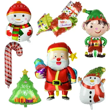 Kalėdų Senelio Elnių, Sniego Folija Balionai Kalėdų Eglutė Helio Balioną už Kalėdos Šalis Dekoro Globals Vaikams, Žaislai Naujųjų Metų Dekoras