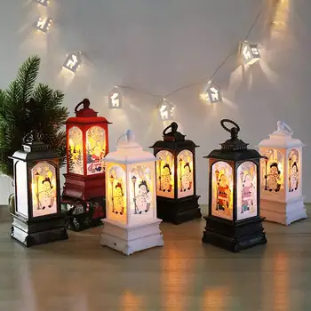 Kalėdų Senį Briedžių LED Žibintai Traukinio Santa Claus Linksmų Kalėdų Dekoracijas namams 2020 Kalėdos Gimdymo Navidad Naujųjų Metų 2021