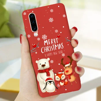Kalėdų Telefoną Atveju Huawei Mate 20 Lite 10 Nova 5T Y6S Y8S Y9S Y5P Y6P Y8P Y7P Y7 Premjero 2019 Y5 Y6 2018 Y9 Padengti Naujųjų Metų