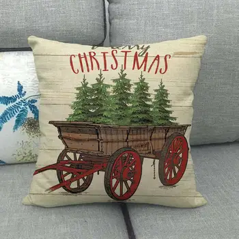 Kalėdų užvalkalas sofos pagalvėlė padengti Kalėdų mesti pagalvę skalbiniai, pagalvės užvalkalą Animacinių filmų spausdinti pagalvėlė padengti kėdė pagalvėlė padengti