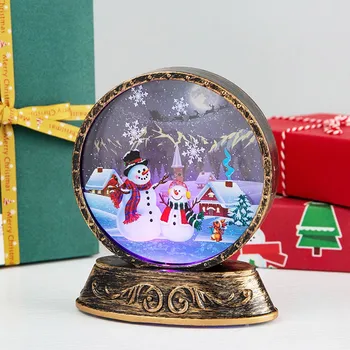Kalėdų Vyras Sniego, LED Lempos Kūrybos Naktį, Šviesos, Scenos Maketų Rekvizitai Naktį Apdailos 2019 Kalėdos Navidad#20