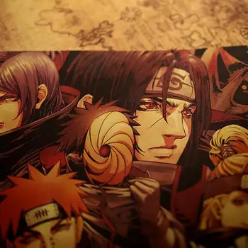 Kambario Dekoracija Anime Naruto Retro Kraftpopieris Plakatas Siena Lipdukas Baras, Kavinė Miegamųjų Dekoravimas, Tapyba