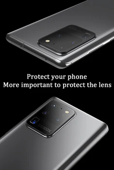 Kamera Raštas Grūdinto Stiklo Plėvelė Samsung S20 Ultra Metalo Galinis Objektyvo Apsaugos Žiedas Atveju Galaxy S20 Plius 5G