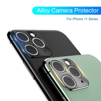 Kameros Apsauginis Žiedas Ant iPhone, 11 Pro Objektyvą Grūdintas Stiklas iPhone 11Pro MAX 2019 Telefono Metalo Lydinio Telefono Atgal Raštas