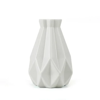 Kampinis plastikiniai vaza grūdintas baltumo imitacija keramikos vazonas vaza apdailos namų Šiaurės sodo puošmena