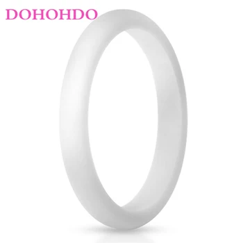 Karšta Moteris Vestuviniai Žiedai 2.7 mm, Maisto Klasės, FDA Silikono Piršto Žiedo Dydis 4-10 Hipoalergicznych Crossfit Lanksti Guma Piršto Žiedą