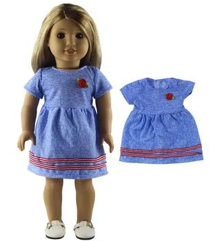 Karšto 1 VNT Įvairių Spalvų ir Stilių, Lėlės Drabužius 18 colių Amerikos Lėlės Bitty Baby Doll A03