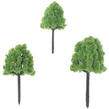 Karšto 10vnt Masto Architektūros Modelis Medžių Geležinkelio Maketas Sodo Kraštovaizdžio Peizažas Miniatiūros, Medžio Pastatas, Žaislų Rinkiniai Vaikams
