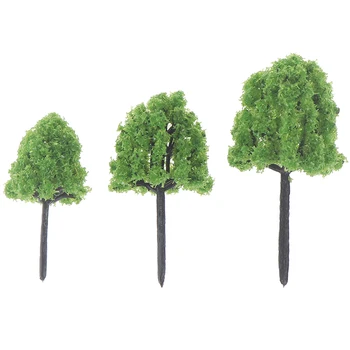 Karšto 10vnt Masto Architektūros Modelis Medžių Geležinkelio Maketas Sodo Kraštovaizdžio Peizažas Miniatiūros, Medžio Pastatas, Žaislų Rinkiniai Vaikams