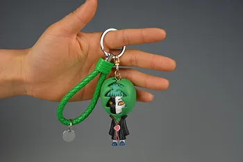 Karšto 3D Anime Keychain paketų prižiūrėtojų raktinę Naruto Keychain Pav Kakashi Naruto Lėlės Automobilių Key Chain Bag Pakabukai Gražus Pakabukas Cosplay Dovana