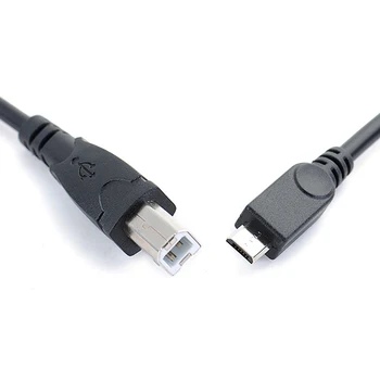 Karšto pardavimo 1m Micro USB Male B Type Male Duomenų OTG Kabeliu, Mobiliojo Planšetinio kompiuterio Spausdintuvą