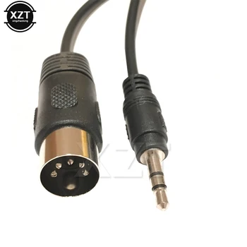 Karšto pardavimo Audio Išplėtimo Linijos Din 5 Pin Din MIDI Male Plug 3,5 mm Male Stereo Jack Audio Kabelis-prailgintojas 0,5 m/1,5 M/ 3M