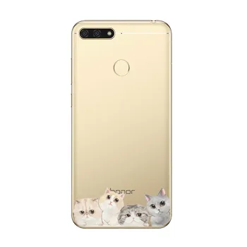 Katė panda žiurkėno Telefoną Atveju Huawei Honor 8X 8S 7A 7C 8A Pro Minkštas Silikoninis Galinio Dangtelio Garbę 10i 20i 10 20 Lite Atveju