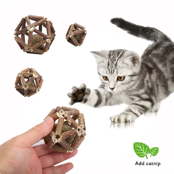 Katė žaislas naminių reikmenys kamuolys medienos Tian Li tuščiaviduris kamuolys plius katžolių kamuolys katės dantų valymas kramtyti žaislas ekologiškų natūralių augalų