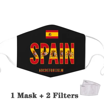 Kaukė Daugkartinio naudojimo juoda Filtras Kaukės Anglies Įterpti Anti-Plaunamas dulkių Kaukė Kilti Iš Pelenų Ispanija