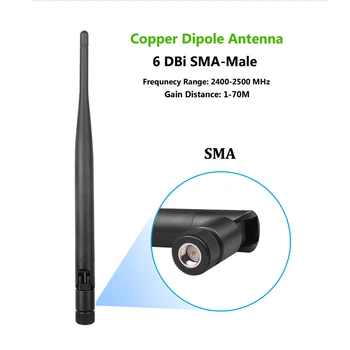 Kebidumei 2.4 GHz 6dBi WiFi 2.4 G antenos SMA Belaidžio Maršrutizatoriaus WiFi Antena, Mini PCI U. FL IPX prie RP SMA Male Galiuku Laidu