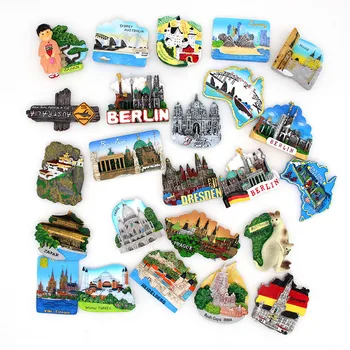 Kelionių suvenyrų kolekcija dovanų Magnetinė 3d šaldytuvas lipdukas world tour šaldytuvas magnetai Butanas Japonija, Vokietija, Turkija, Australija