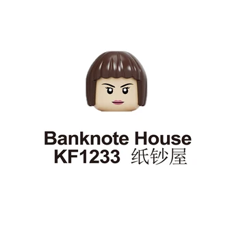 KF1231 KF1232 KF1233 Blokai Banknotų Namas Namas Popieriniai Pinigai Heist Dovana Duomenys Plytų Žaislai Vaikams KF6107