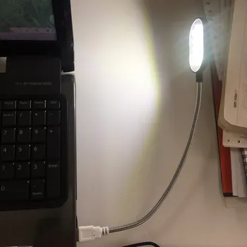 KHLITEC 31.4 cm Itin Šviesus Lankstus Akių Priežiūros Mini 15 LED Kompiuterio USB Šviesos Lempos PC Nešiojamąjį Kompiuterį Patogu Skaityti