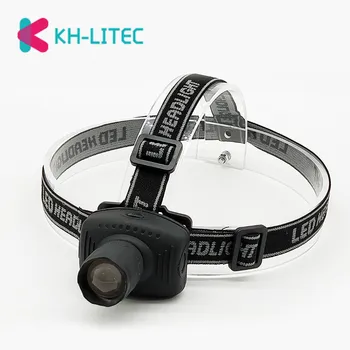 KHLITEC Mini LED Žibintai 3 Režimai Galvos Žibintuvėlis Priekinių Žibintų Žibinto Lempa Kempingas Medžioklės Naktį Žvejyba, Naudojant 3xAAA
