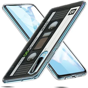 Klasikinio Seną kasetinį Silikoninis Telefono dėklas, skirtas Huawei 30 P20 Pro P10 P8 P9 Lite 2017 P Smart Z Plius 2019 NOVA 3 3i Dangtis