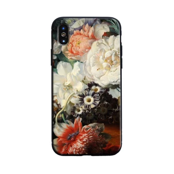 Klasikinės tapybos gėlių estetinės Telefono Padengti Shell 