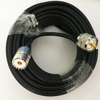 Koaksialinis Kabelis RG58 UHF PL259 vyras į UHF SO239 Female jungtis Galiuku Koaksialinis kabelis 50cm 1m 2m 3m 5m 10m, 15m 20m 30m