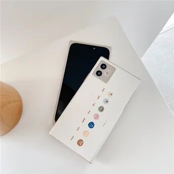 Korėjos Grafitti Smiley Veido, Telefono dėklas Skirtas iPhone 12 Mini pro max 11 Pro Max XR X XS Max 7 8 Plius SE2 Minkštos TPU Galinį Dangtelį