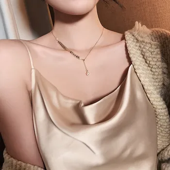 Korėjos Karšto Pardavimo bižuterijos Seksualus Metalo Kviečių Ausų Trumpi Karoliai Aukščio Elegantiškas Pearl Prom Šalies Karoliai moterims