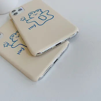 Korėjos Retro paprasta, Magic wand lokys raidžių mielas Telefono dėklas skirtas iPhone 11 Pro MAX X XR atveju coque 