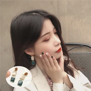 Korėjos stiliaus mados tabaluoti auskarai moterims boho dizaineris retro akrilo earings tabaluoti prabangūs auskarai papuošalai