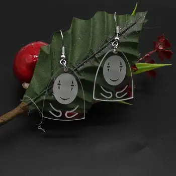 Korėjos versija, skaidrus akrilo Harajuku mielas anime beveidis vyras pakabukas auskarai ponios papuošalai, dovanos