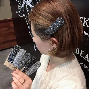 Korėjos Visą Kristalų Plaukų Barrettes Moterų Plaukų Smeigtukai Papuošalai Vandens Lašelius Stačiakampio Geometrinis Plaukų Segtukas, Plaukų Aksesuarai Mergaitėms Dovanų