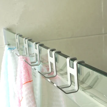 Kosmoso aliuminio, metalinės durys kablys rėmo nemokamai skylę sienoje kablys rankšluosčių džiovykla raktų pakabukas organizatorius vonios kambario aksesuarai