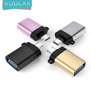 KUULAA OTG Adapteris Micro USB Į USB 3.0 Vyrų ir Moterų Keitikliai Kabeliai, 