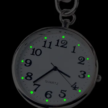 Kvarco Kišenėje Žiūrėti Keychain Laikrodžiai Apvalus Ciferblatas Nešiojamų Paprastas Pakabukas Moterims, Vyrams TT@88