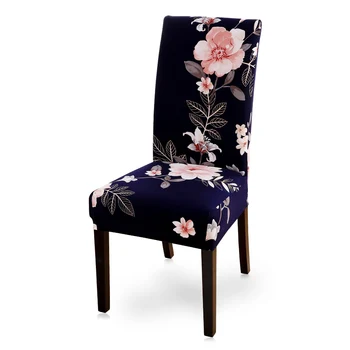 Kėdė Padengti Ruožas Spandex Elastinga Užvalkalai Pavasario Gėlių Spausdinti Kėdžių dangose, Vestuvių Viešbutis Gėlių Spausdinti housse de karieta