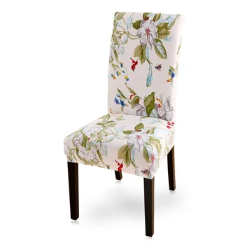 Kėdė Padengti Ruožas Spandex Elastinga Užvalkalai Pavasario Gėlių Spausdinti Kėdžių dangose, Vestuvių Viešbutis Gėlių Spausdinti housse de karieta